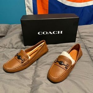 Crosby Driver Saddle Leather Shoes Size-5.5